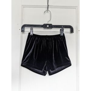 Black Velvet Stretchy Shorts